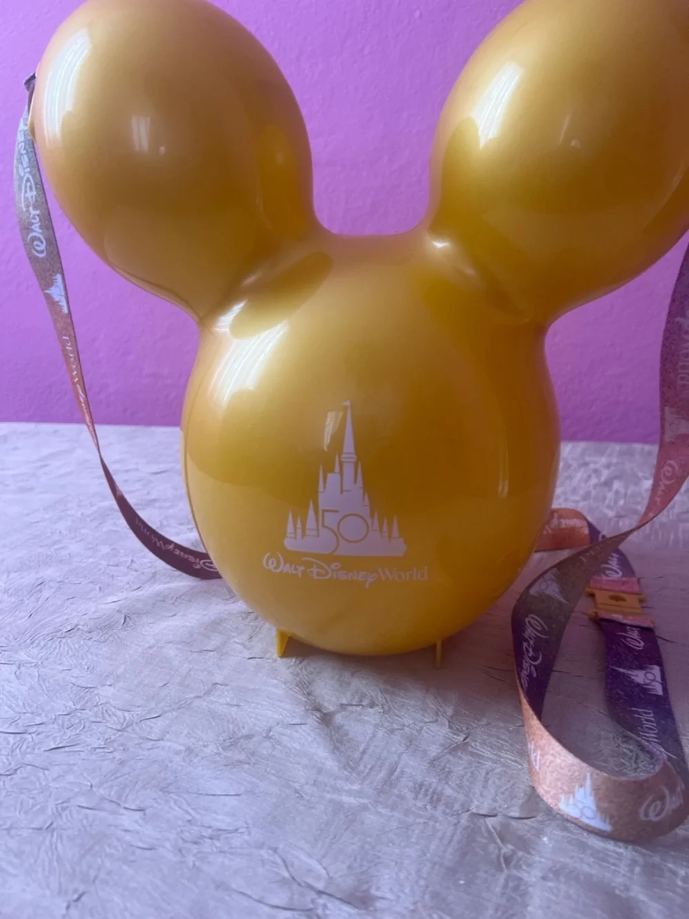 Disney Parks 50th Anniversary Mickey Popcorn Bucket Walt Disney World